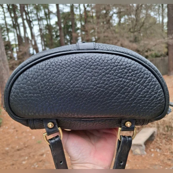 Vintage Dooney & Bourke Black AWL Pebbled Leather Mini Canyon Backpack - Picture 6 of 14